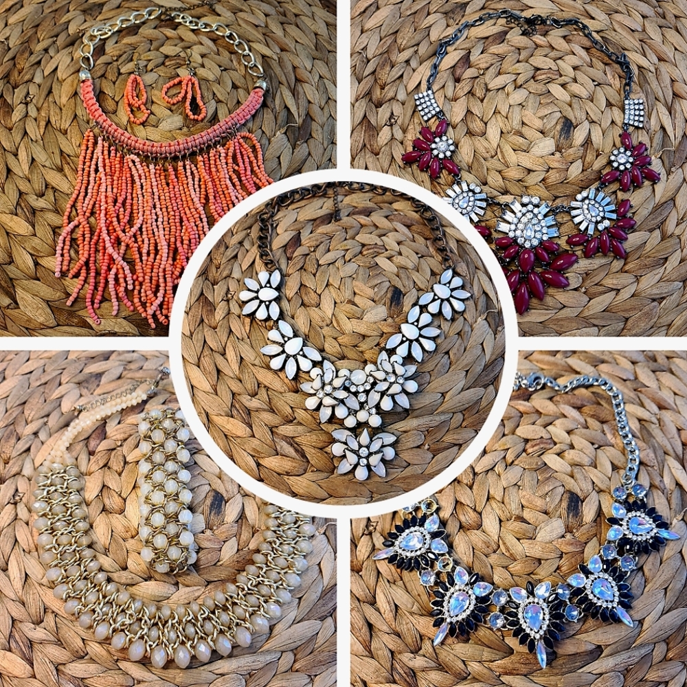 Statement Necklace Bundle of 5